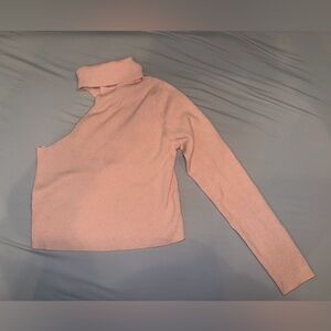 Le Lis Soft Pink Cowl Neck Sweater